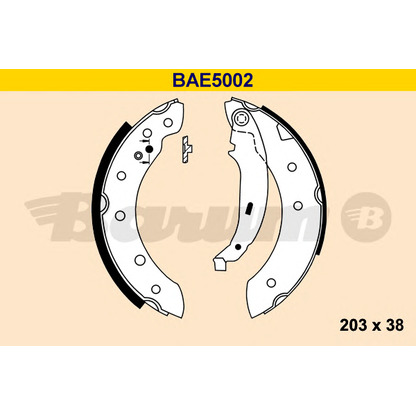 Zdjęcie Zesatw szczęk hamulcowych BARUM BAE5002