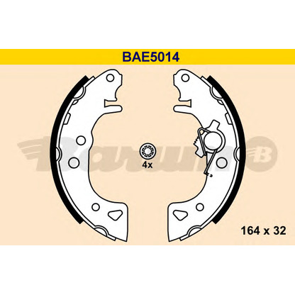 Фото Комплект тормозных колодок BARUM BAE5014