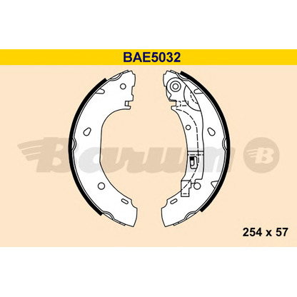 Foto Bremsbackensatz BARUM BAE5032