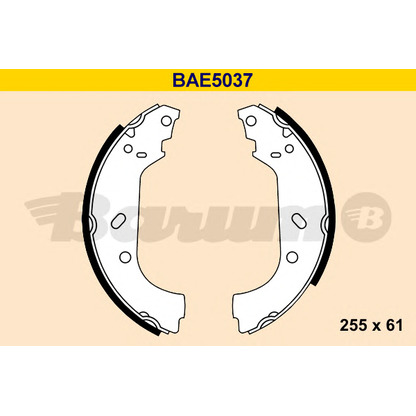 Foto Bremsbackensatz BARUM BAE5037