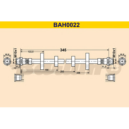 Foto Flessibile del freno BARUM BAH0022