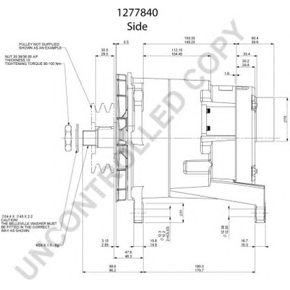 Photo Alternator PRESTOLITE ELECTRIC 1277840