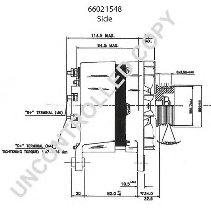 Foto Alternador PRESTOLITE ELECTRIC 66021548