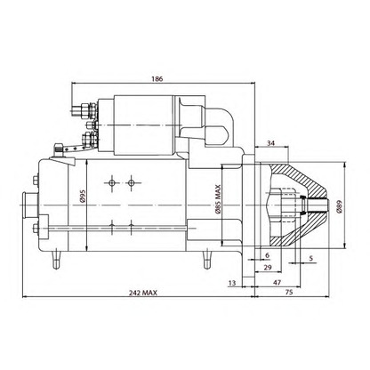 Foto Motor de arranque PRESTOLITE ELECTRIC 861053