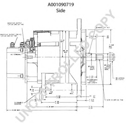 Photo Alternateur PRESTOLITE ELECTRIC A001090719