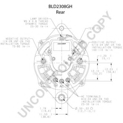 Photo Alternator PRESTOLITE ELECTRIC BLD2308GH