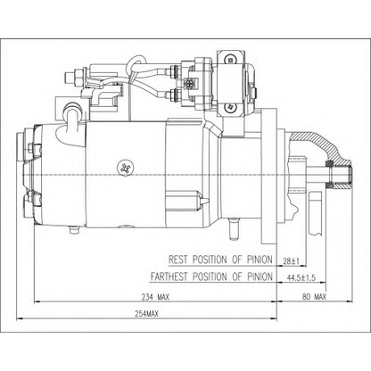 Foto Motor de arranque PRESTOLITE ELECTRIC M100R2014SE
