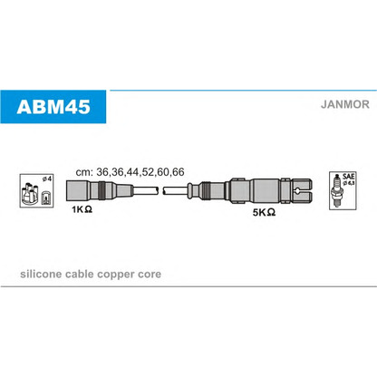 Photo Ignition Cable Kit JANMOR ABM45