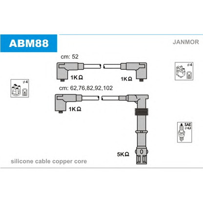 Photo Ignition Cable Kit JANMOR ABM88