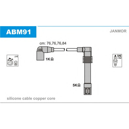 Photo Ignition Cable Kit JANMOR ABM91
