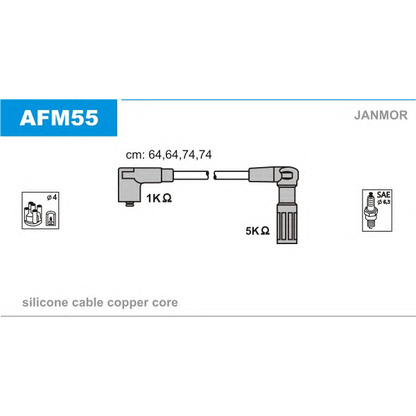 Photo Ignition Cable Kit JANMOR AFM55