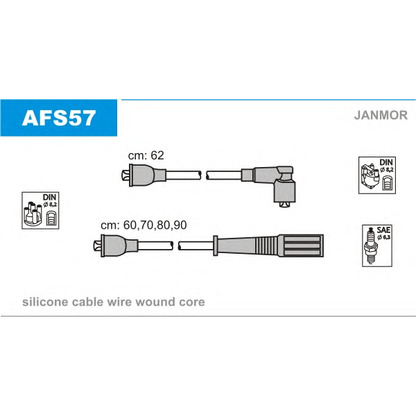 Photo Kit de câbles d'allumage JANMOR AFS57