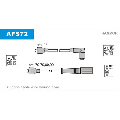 Photo Kit de câbles d'allumage JANMOR AFS72