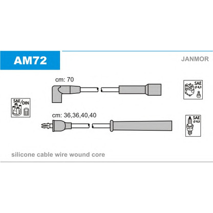 Foto Kit cavi accensione JANMOR AM72