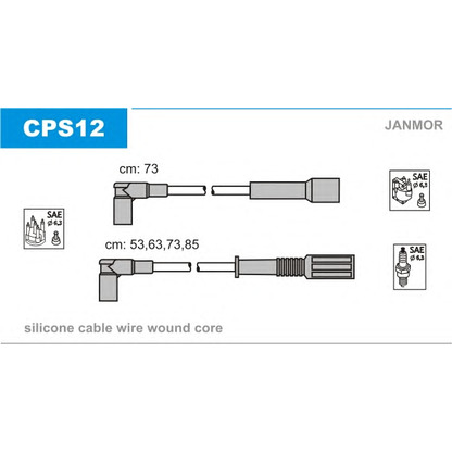 Foto Kit cavi accensione JANMOR CPS12