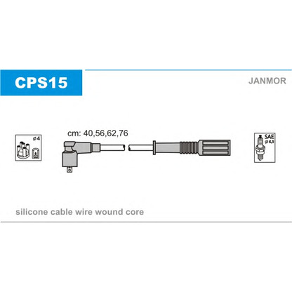 Photo Kit de câbles d'allumage JANMOR CPS15