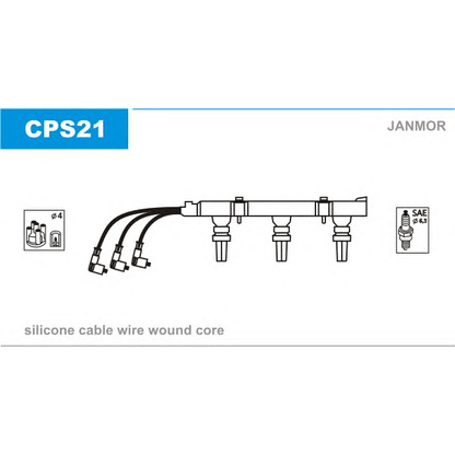 Foto Juego de cables de encendido JANMOR CPS21