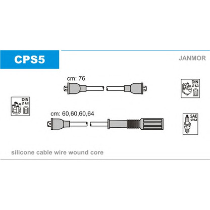 Foto Kit cavi accensione JANMOR CPS5