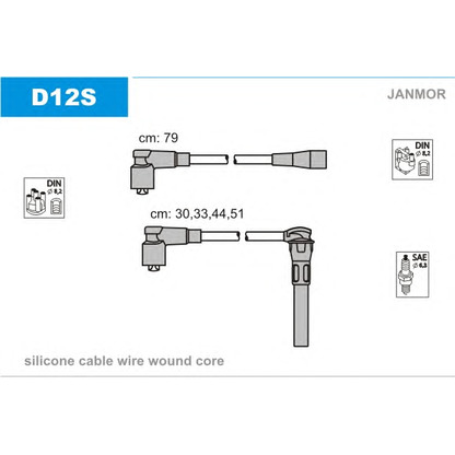 Foto Kit cavi accensione JANMOR D12S