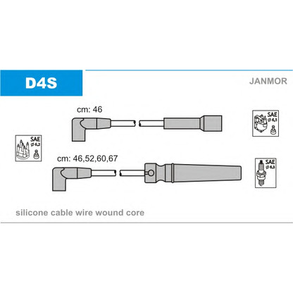 Photo Ignition Cable Kit JANMOR D4S