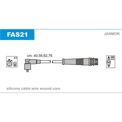 Foto Juego de cables de encendido JANMOR FAS21