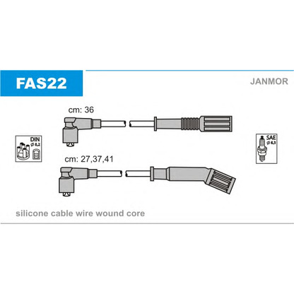 Photo Kit de câbles d'allumage JANMOR FAS22
