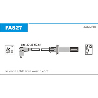 Foto Juego de cables de encendido JANMOR FAS27