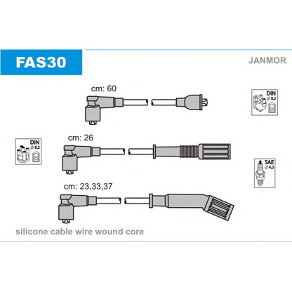 Foto Kit cavi accensione JANMOR FAS30