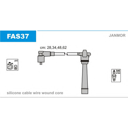 Foto Juego de cables de encendido JANMOR FAS37