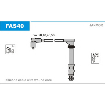 Foto Juego de cables de encendido JANMOR FAS40