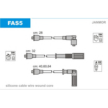 Foto Kit cavi accensione JANMOR FAS5