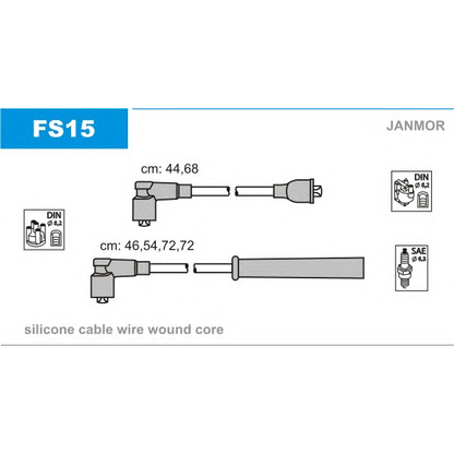 Photo Kit de câbles d'allumage JANMOR FS15