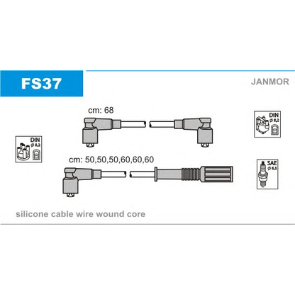 Foto Kit cavi accensione JANMOR FS37