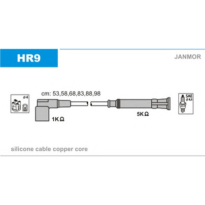 Photo Ignition Cable Kit JANMOR HR9