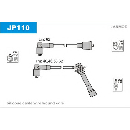 Photo Kit de câbles d'allumage JANMOR JP110