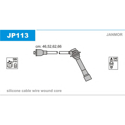 Photo Kit de câbles d'allumage JANMOR JP113