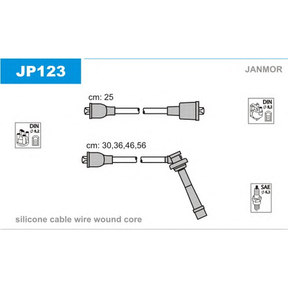 Photo Kit de câbles d'allumage JANMOR JP123