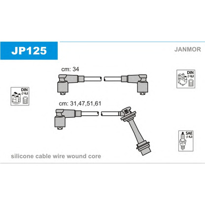 Photo Ignition Cable Kit JANMOR JP125