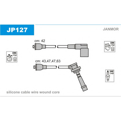 Foto Kit cavi accensione JANMOR JP127