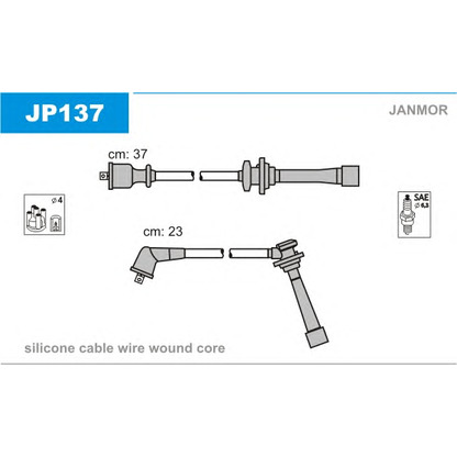 Foto Kit cavi accensione JANMOR JP137