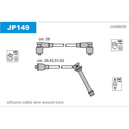 Foto Kit cavi accensione JANMOR JP149