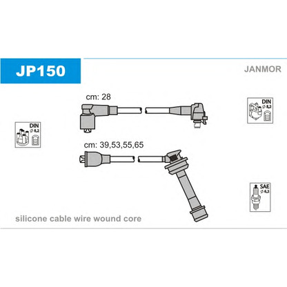 Foto Zündleitungssatz JANMOR JP150