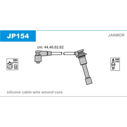 Foto Juego de cables de encendido JANMOR JP154