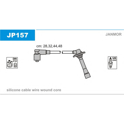 Photo Kit de câbles d'allumage JANMOR JP157