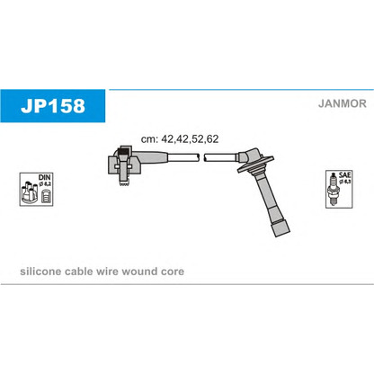 Foto Kit cavi accensione JANMOR JP158