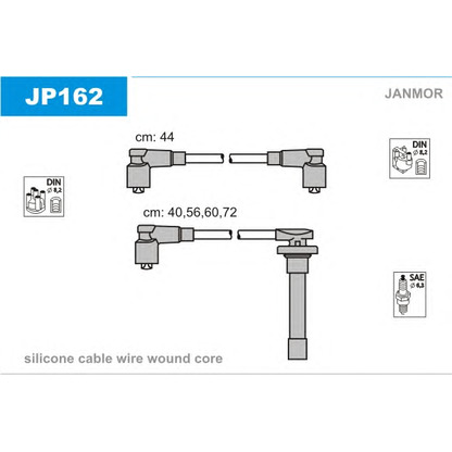 Photo Kit de câbles d'allumage JANMOR JP162