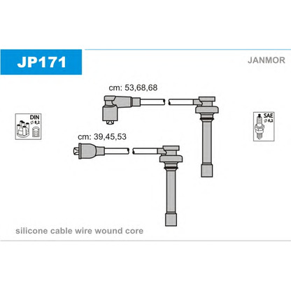 Foto Kit cavi accensione JANMOR JP171