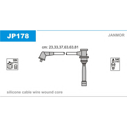 Photo Ignition Cable Kit JANMOR JP178