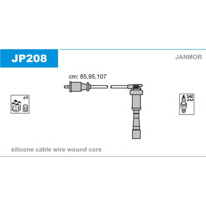 Foto Juego de cables de encendido JANMOR JP208