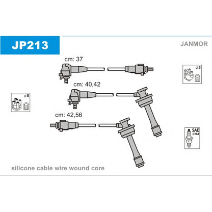 Foto Kit cavi accensione JANMOR JP213